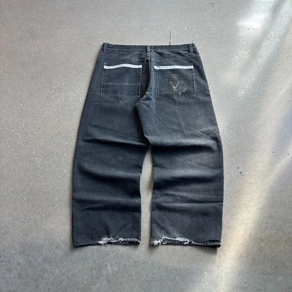 Vintage Grail Southpole Gold Tab Baggy Gray Jeans 38x30 - Picture 2 of 7